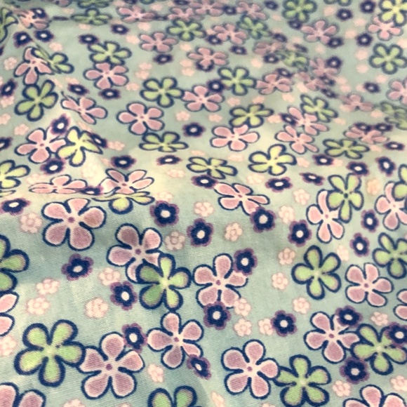 Floral Blue and Purple Skirt with Lace - Picture 6 of 6